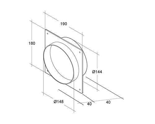 Desen tehnic al unei fitinguri de țeavă cu dimensiuni