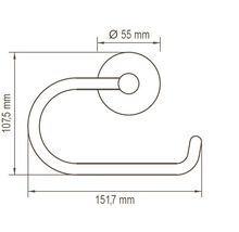 Suport hârtie igienică Lenz NOA negru-thumb-5 Suport hârtie igienică Lenz NOA negru-thumb-5
