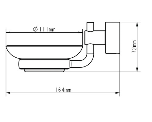 Desen tehnic suport săpun cu dimensiuni