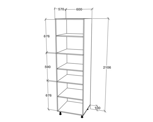 Desen tehnic al unui raft cu indicații de înălțime