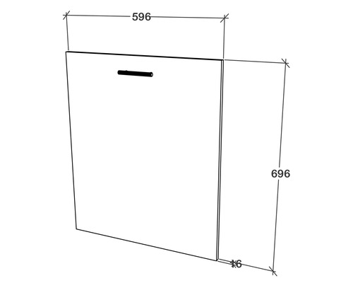 Desen tehnic al unui dulap de baie cu dimensiuni