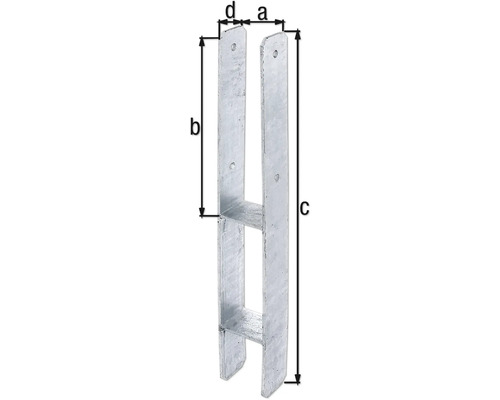 Suport stâlp cu dimensiuni