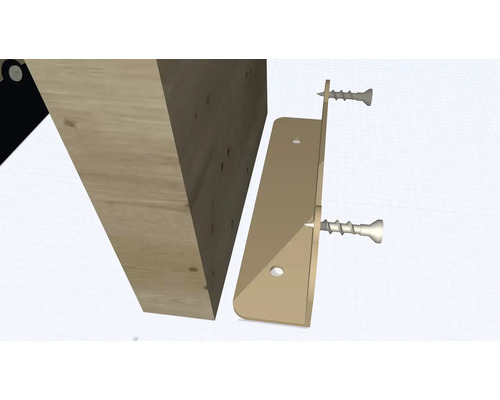 Placă de lemn cu șuruburi pentru fixare