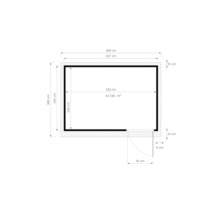 Plan cu dimensiunile camerei