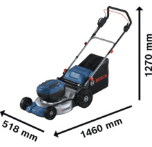 Tractor de tuns gazon cu dimensiunile de 1460 milimetri pe 518 milimetri pe 1270 milimetri