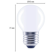 Bec LED variabil Flair E27 2,2W 250 lumeni, glob mat G45, lumină caldă