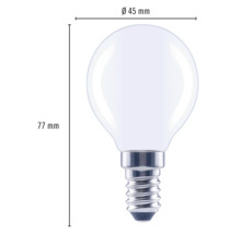 Bec LED variabil Flair E14 2,2W 250 lumeni, glob mat G45, lumină caldă