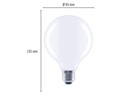 Bec decorativ cu dimensiunile de 135 mm înălțime și 95 mm diametru
