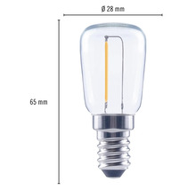 Bec LED Flair E14 0,45W 40 lumeni, glob clar S28, lumină caldă