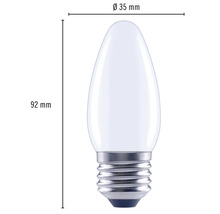 Bec LED variabil Flair E27 2,2W 250 lumeni, glob mat lumânare, lumină rece