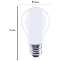 Bec LED variabil Flair E27 4W 470 lumeni, glob mat A60, lumină rece