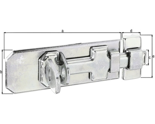 Zăvor metalic pentru asigurarea ușilor și a porților