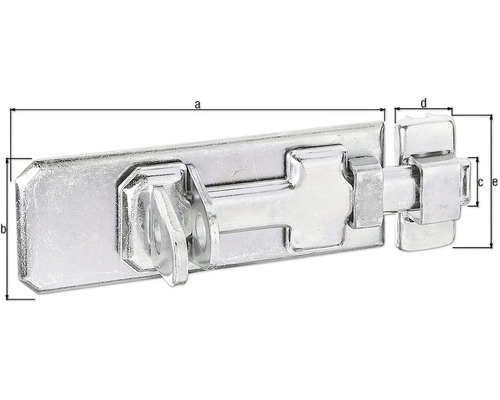 Zăvor metalic cu dimensiuni