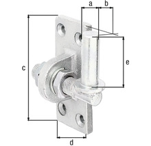 Bolț reglabil cu dimensiuni pentru construcția de garduri