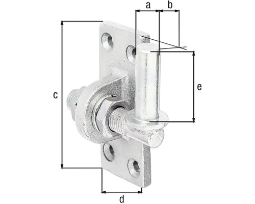 Bolț reglabil cu dimensiuni pentru construcția de garduri