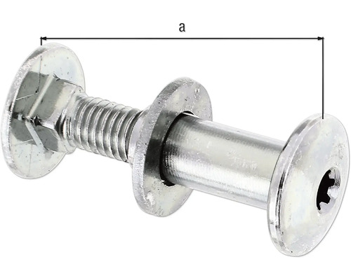 Şurub pentru mobilă cu filet metric și șaibă