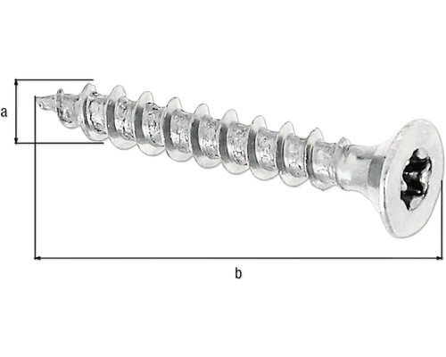 Șurub pentru lemn cu cap înecat și antrenare Torx