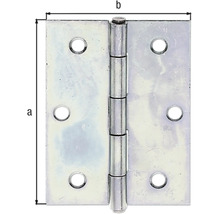 Balamală metalică cu dimensiunile a și b