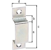 Clema metalică de distanțare cu dimensiuni