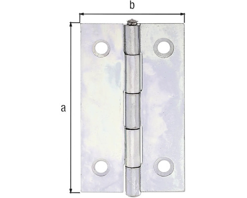 Balama metalică cu indicații de dimensiune