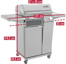 Dimensiunile grătarului pe gaz