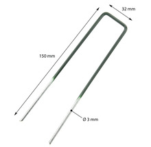 Cui de grădină cu dimensiunile 150 mm lungime, 32 mm lățime și 3 mm diametru