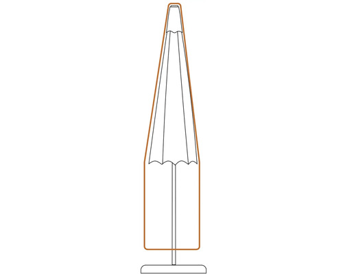 Umbrelă de soare închisă cu suport