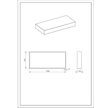Desen tehnic al unei căzi de baie dreptunghiulare cu dimensiuni