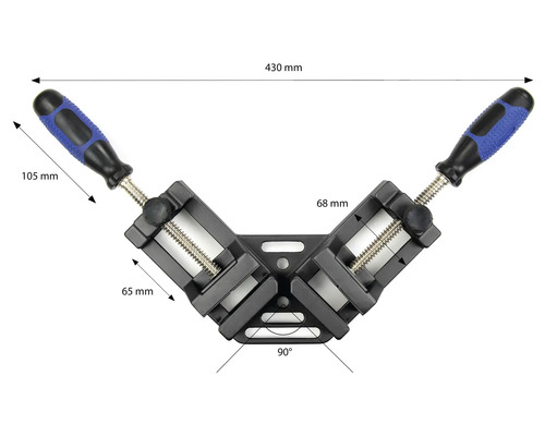 Clește de colț cu mânere și dimensiuni