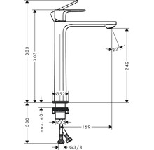 Desen tehnic al unei armături cu dimensiuni