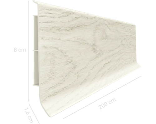 Plintă, lungime 200 cm și înălțime 8 cm