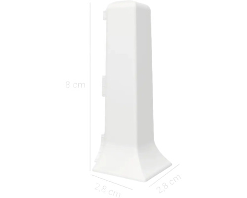 Stâlp de gard din plastic cu dimensiunile 28 x 28 x 88 centimetri