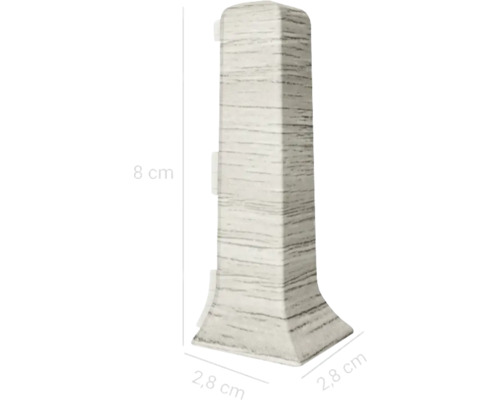 Stâlp de gard din plastic cu dimensiunile 8 x 2,8 cm