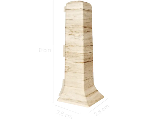 Element decorativ de capăt din lemn, înălțime 8 cm