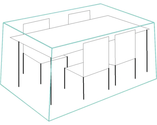 Husa de protecție pentru masă de grădină și scaune