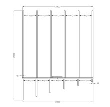 Căsuță de grădină Bertilo Design Concept cu podea 237x297 cm, natur