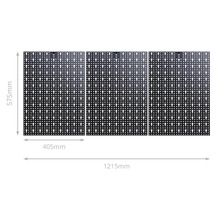 Trei plăci perforate cu dimensiunile 575 x 405 x 1215 milimetri